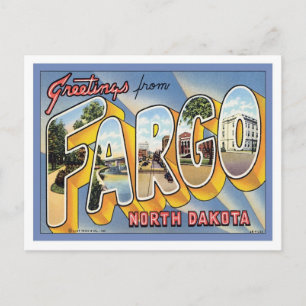 Hälsning från Fargo North Dakota Vykort