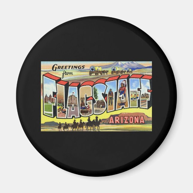 Hälsning från Flagstaff Arizona Magnet (Framsidan)