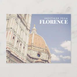 Hälsning från Florence Italien Postcard Vykort
