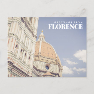 Hälsning från Florence Italien Postcard Vykort