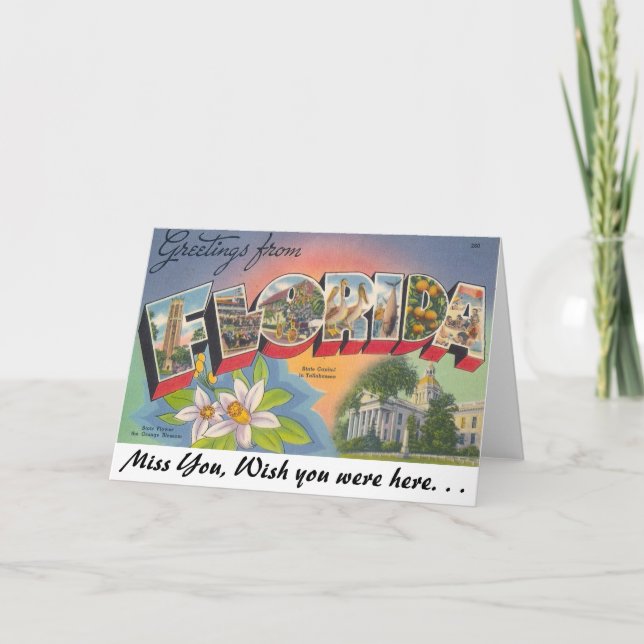 Hälsning från FLORIDA Kort (Framsida)