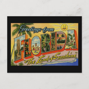Hälsning från Florida Land Sunshine Vykort