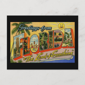 Hälsning från Florida Land Sunshine Vykort