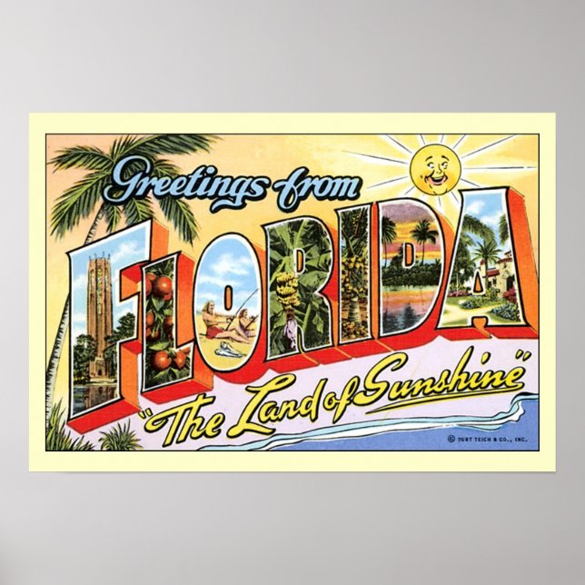 Hälsning från Florida Poster (Framsidan)