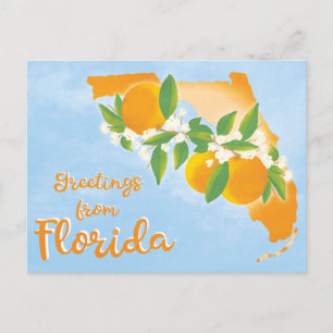 Hälsning från Florida State Flytta Ny adress Helg Vykort