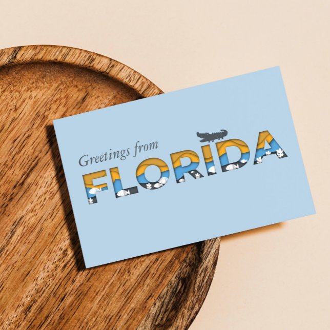 Hälsning från Florida State Template Vykort (Skapare uppladdad)