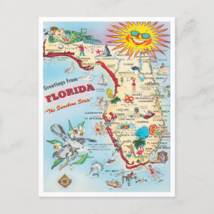 Hälsning från Florida, Sunshine State Travel Vykort