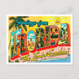 Hälsning från Florida Vintage resor vykort