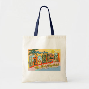 Hälsning från Florida vintage Tygkasse