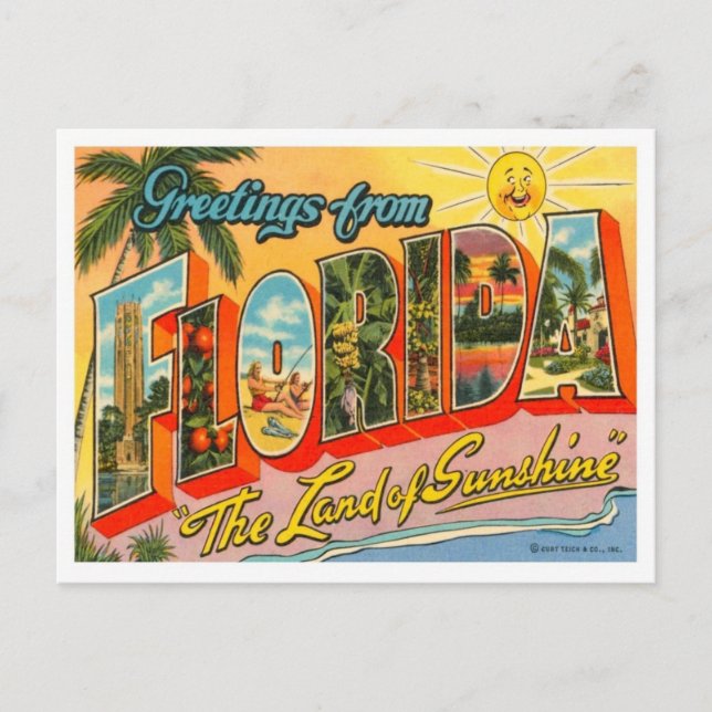 Hälsning från Florida Vykort (Framsida)