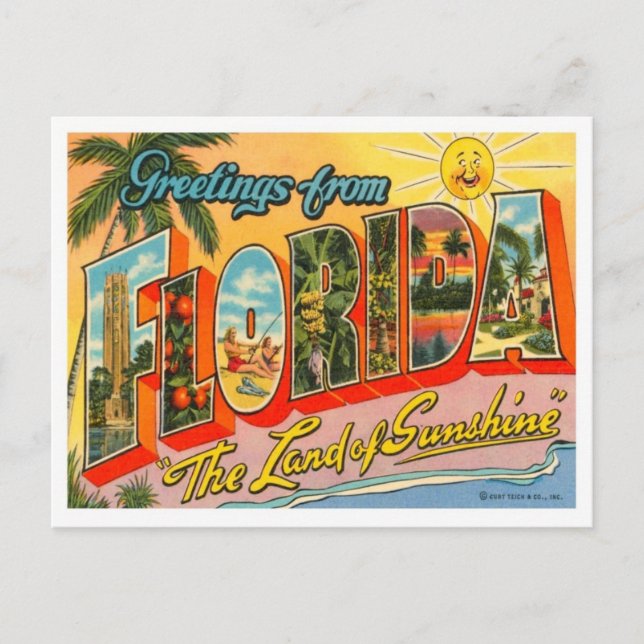 Hälsning från Florida Vykort (Framsida)