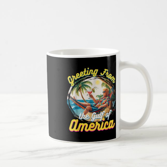 Hälsning från Förenta staternas Bukt Kaffemugg (Höger)