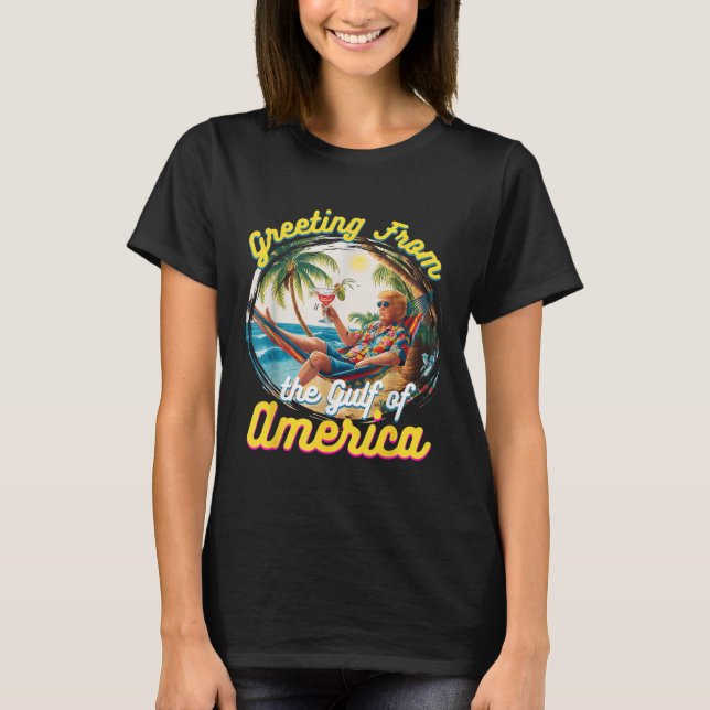 Hälsning från Förenta staternas Bukt T Shirt (Framsida)