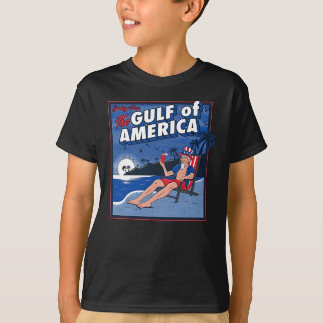 Hälsning från Förenta staternas Bukt T Shirt (Framsida)