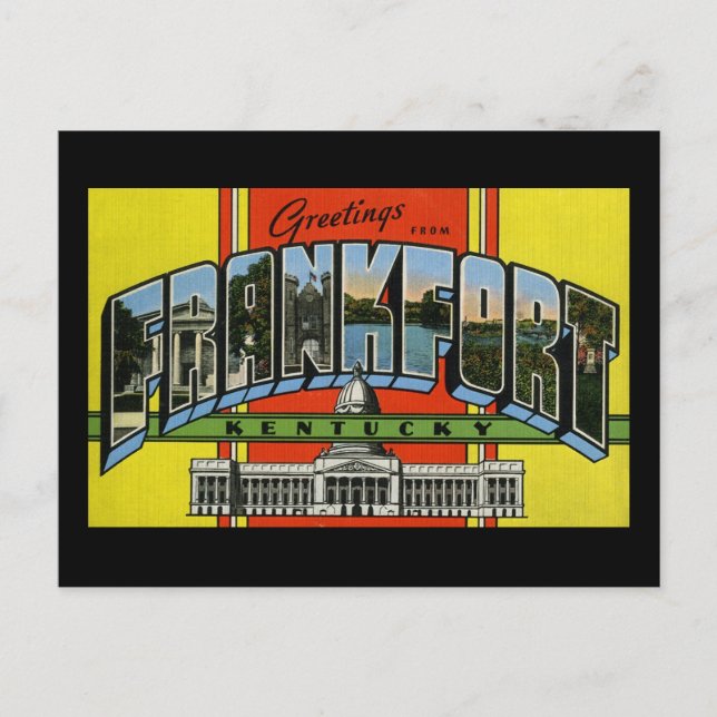 Hälsning från Frankfort Kentucky Vykort (Framsida)