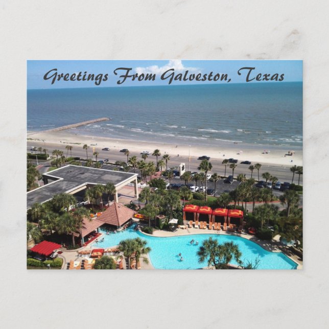 Hälsning från Galveston, Texas vykort (Framsida)
