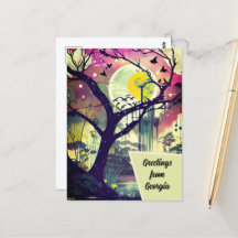 Hälsning från Georgia Wetland Art Card