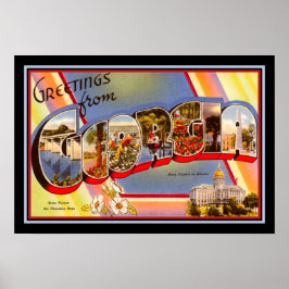 hälsning från Georgien 1940 Poster