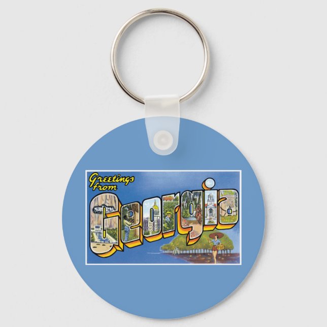 Hälsning från Georgien! Nyckelring (Framsida)