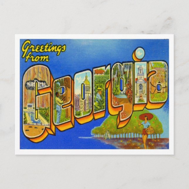 Hälsning från Georgien Vykort (Framsida)