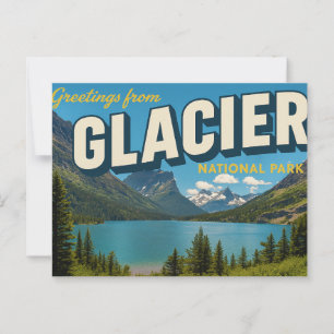 Hälsning från Glacier Canyon nationalpark Vykort