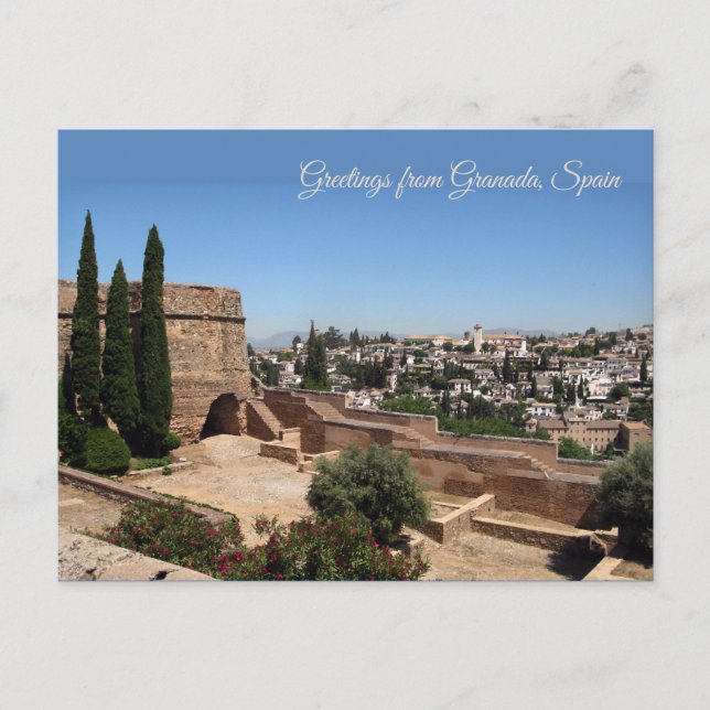 Hälsning från Granada, Spanien Vykort (Framsida)