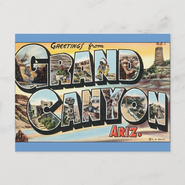 Hälsning från Grand Canyon-vykort Vykort (Framsida)