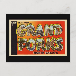 Hälsning från Grand Forks North Dakota Vykort