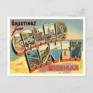 Hälsning från Grand Haven, Michigan Travel Vykort