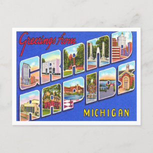 Hälsning från Grand Rapids, Michigan Travel Vykort