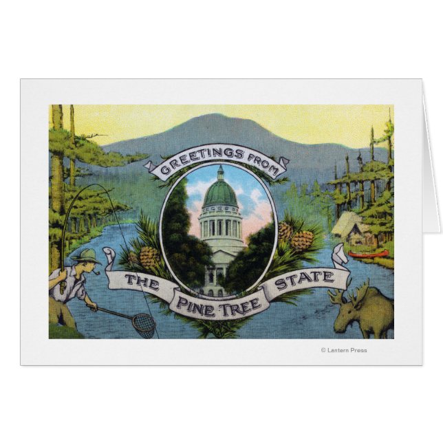 Hälsning från Gräs Träd, Spanien Hälsningskort (Framsidan Horizontal)