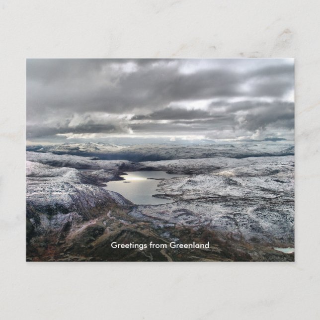Hälsning från Grönland 6 Vykort (Framsida)
