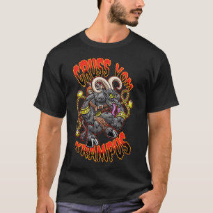 Hälsning från Gruss Vom Krampus Julfester T Shirt
