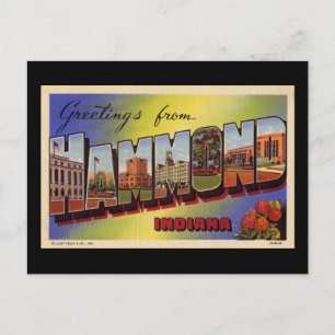 Hälsning från Hammond Indiana Vykort