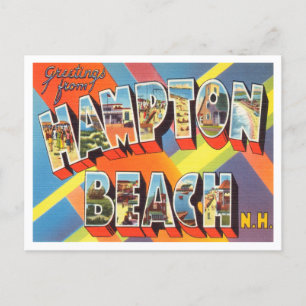 Hälsning från Hampton Beach, New Hampshire Travel Vykort