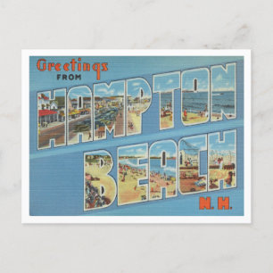 Hälsning från Hampton Beach, New Hampshire Travel Vykort