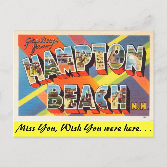 Hälsning från Hampton Beach Vykort (Framsida)