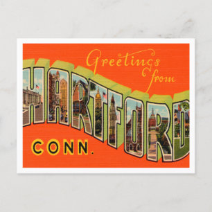 Hälsning från Hartford, Connecticut Travel Vykort