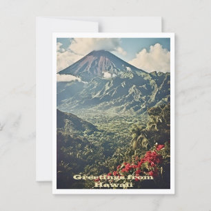 Hälsning från Hawaii, Travel, Retro Stil Vykort