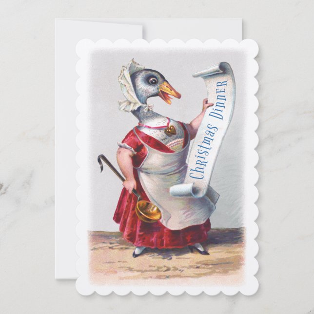 Hälsning från Helgdag Goose Inbjudningar (Framsida)