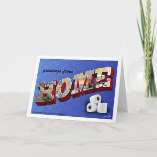 Hälsning från hemmet anteckningskort