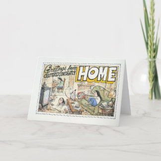 Hälsning från hemmet kort