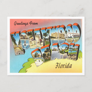 Hälsning från Hollywood Beach, Florida Travel Vykort