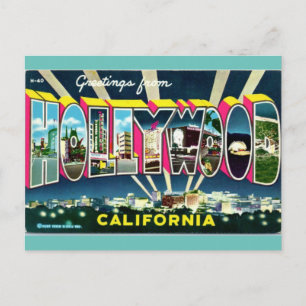 Hälsning från Hollywood California Travel Vykort