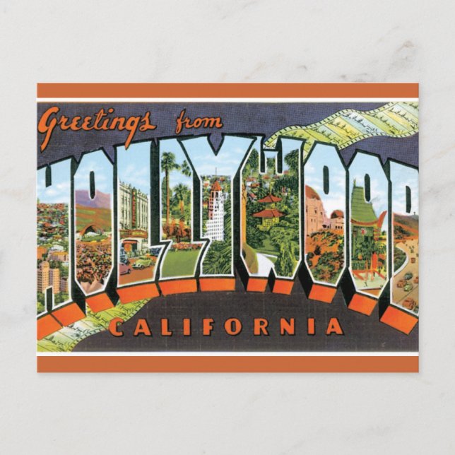 Hälsning från Hollywood Vykort (Framsida)