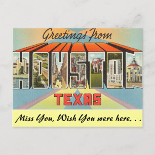 Hälsning från Houston Vykort