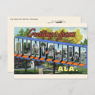 Hälsning från Huntsville, AL-vykort Vykort