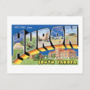 Hälsning från Huron, South Dakota Vykort