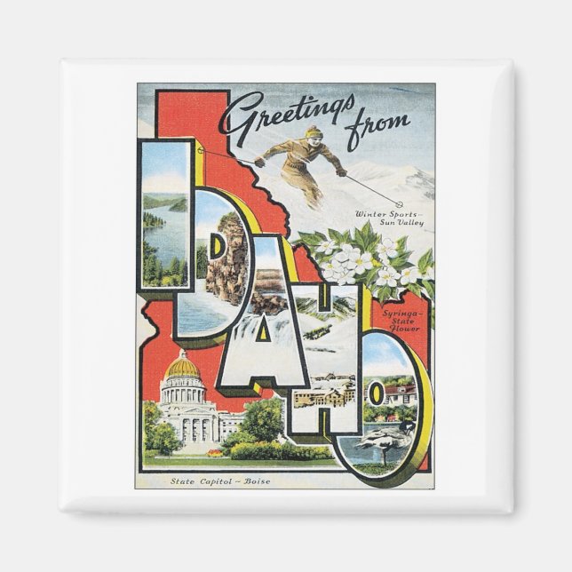 Hälsning från Idaho Magnet (Framsidan)