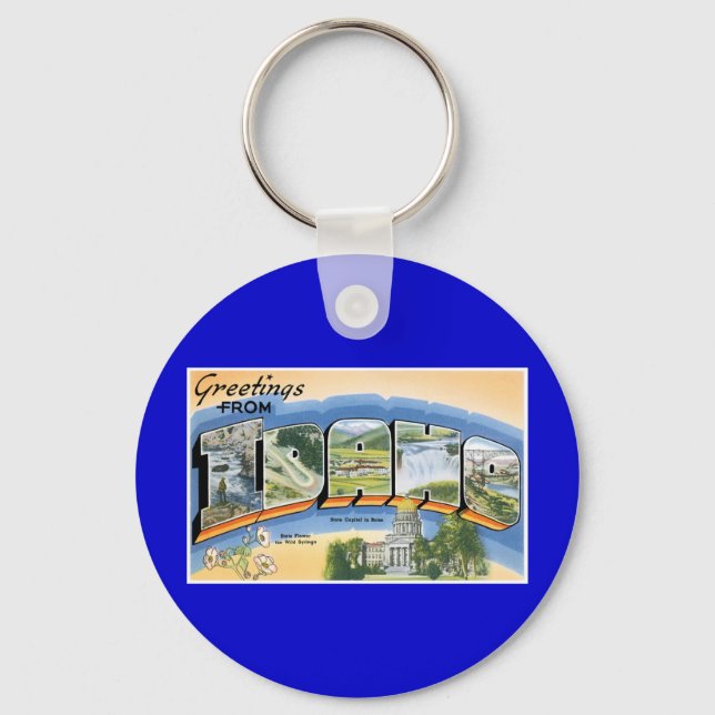Hälsning från Idaho! Nyckelring (Framsida)